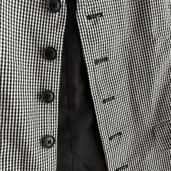 Mexx Black and White Houndstooth Vest M - Picture 4 of 15